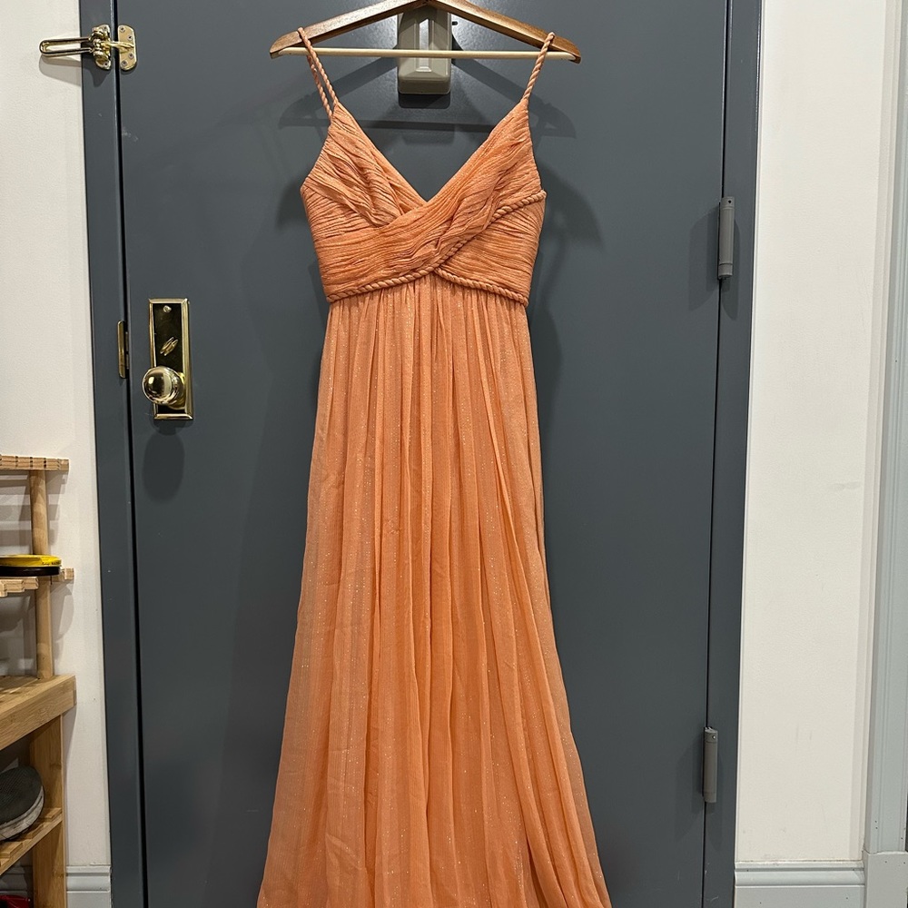 Marchesa Notte Orange Gown